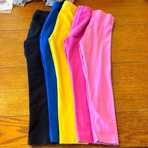Lot of 5 Hanna Andersson Girls Leggings Size 5